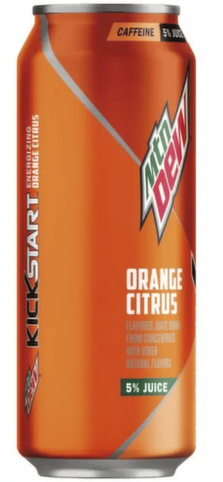 Газований напій Mountain Dew Kickstart Energizing Orange Citrus 473 мл - фото 3