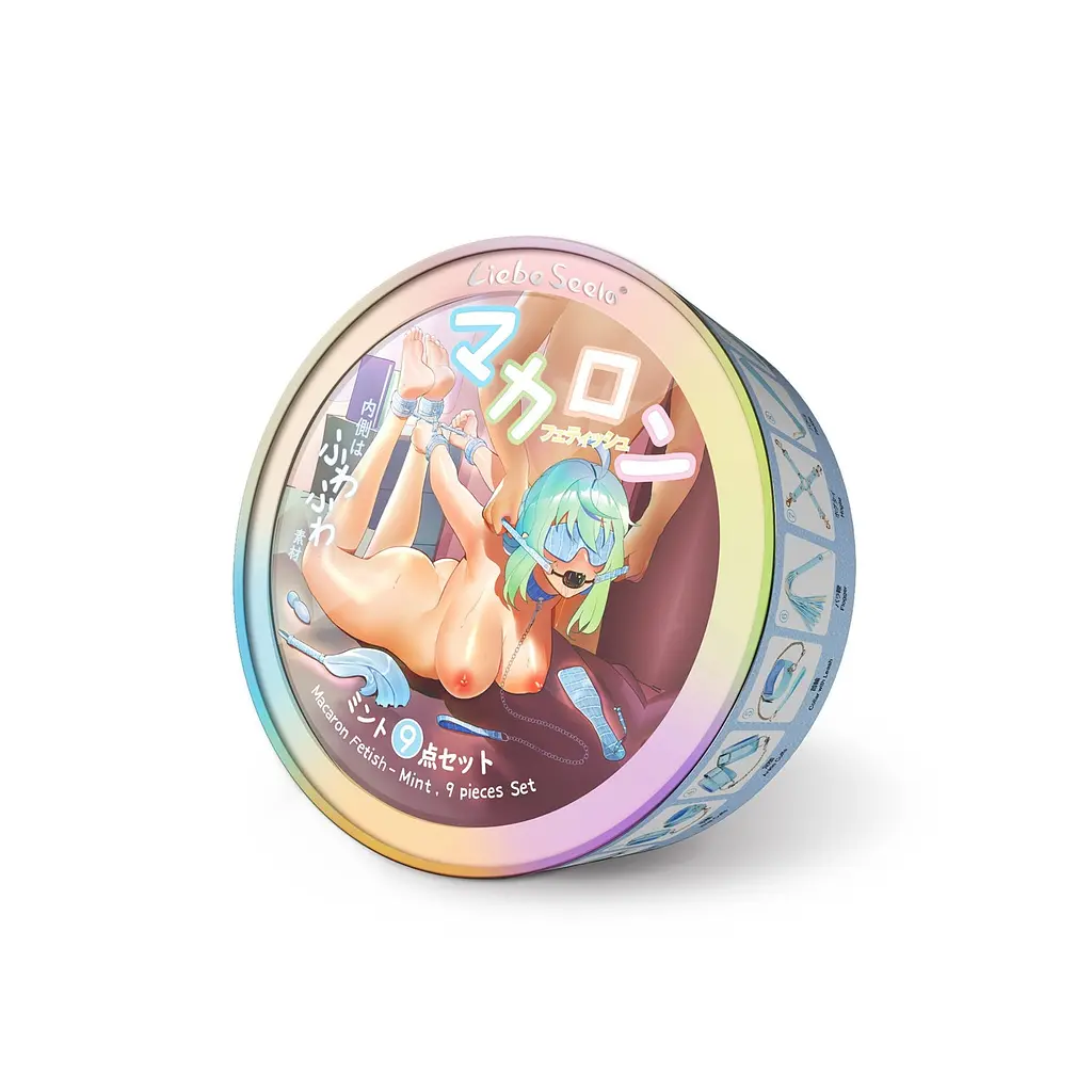 BDSM набір Liebe Seele Macaron Bondage Kit 9 шт. блакитний - фото 2