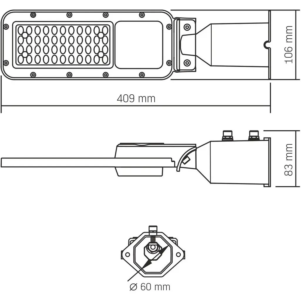 Світлодіодний ліхтар Videx SLE17 30W 5000K Gray (VL-SLE17-0305) [144890] - фото 8