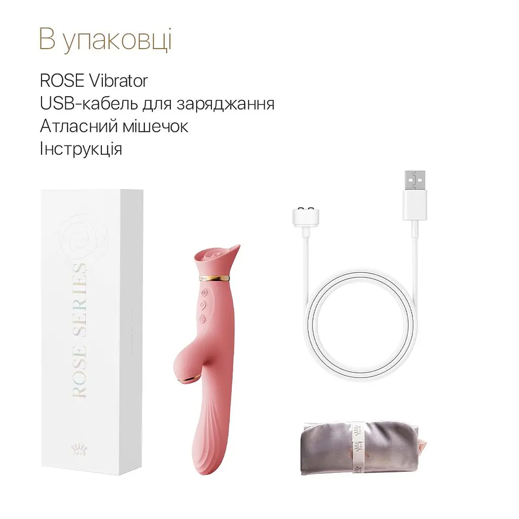 Вібратор з підігрівом та вакуумною стимуляцією клітора Zalo - ROSE Vibrator Strawberry Pink - фото 7