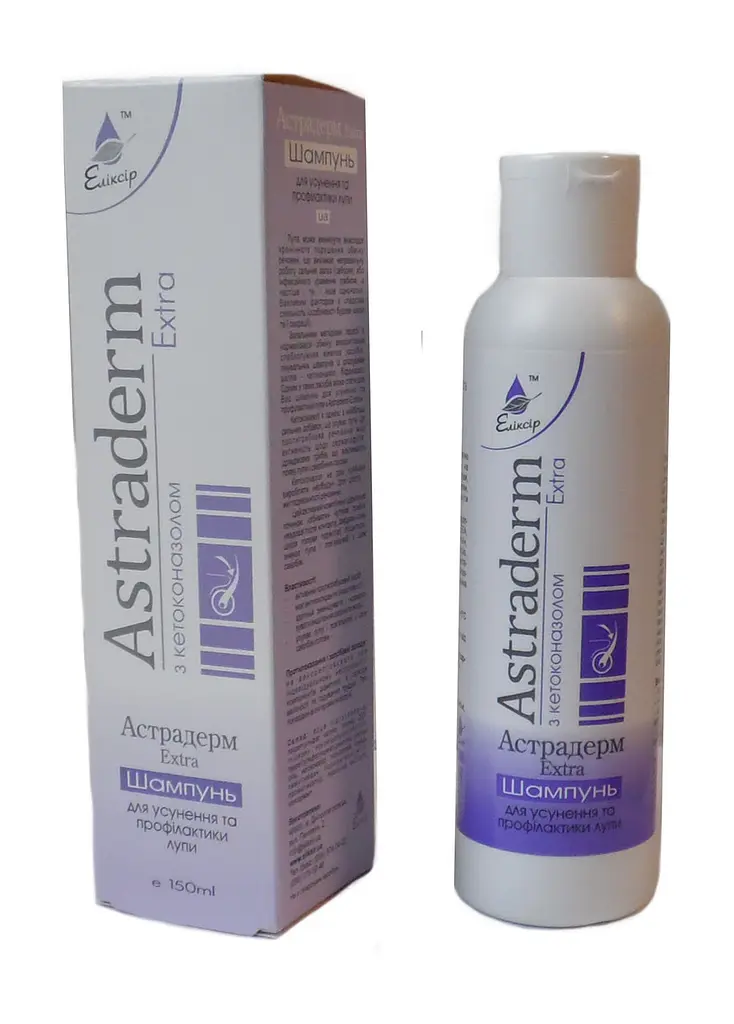 Шампунь Elixir Astraderm Extra для усунення лупи 150 мл