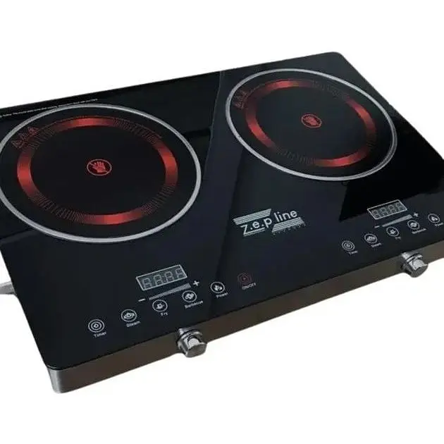 Плита настільна інфрачервона двоконфоркова кухонна Zepline ZP-062 склокераміка 4400Вт - фото 2