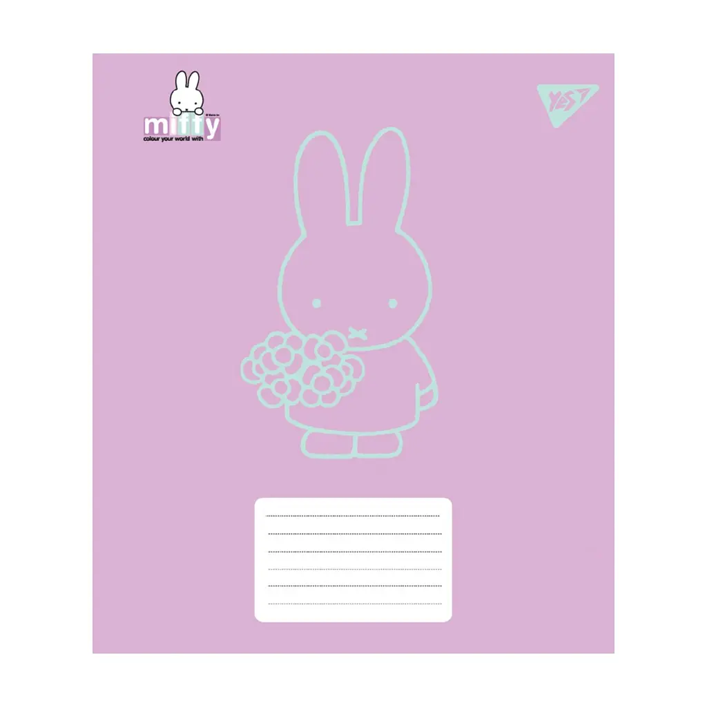 Зошит Yes Miffy Bunny А5 12 аркушів лінія (767618), в асортименті - фото 5