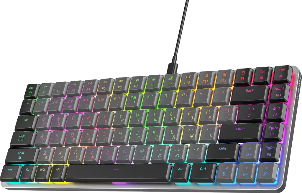 Клавиатура GamePro MK141R Red Swich RGB Dark Gray - фото 2