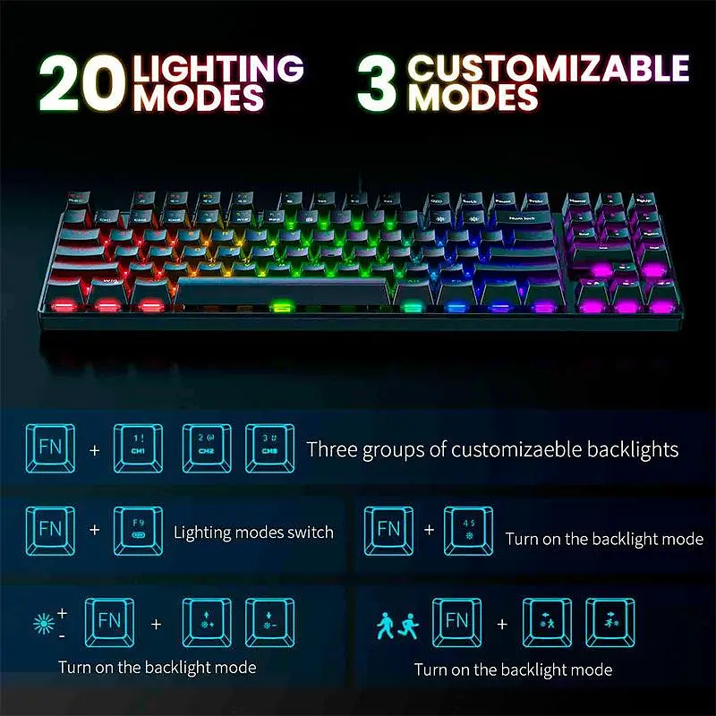 Набір Gaming Combo 2-in1 ONIKUMA G26 + CW905 (Keyboard ENG розкладка/Mouse) - фото 10