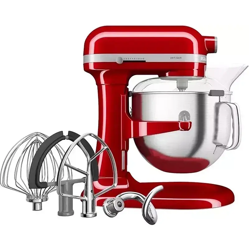 Планетарный миксер KitchenAid Artisan с подъемной чашей 6.6 л красный (5KSM70SHXEER) - фото 6