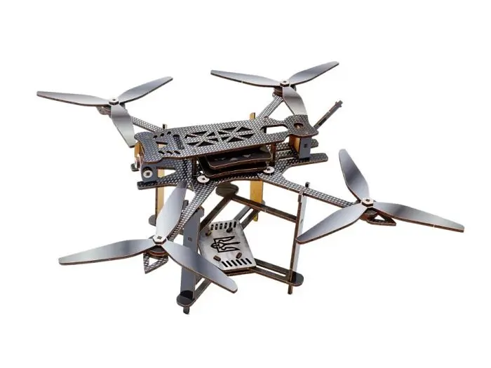 Дерев'яний 3D конструктор FPV Дрон, Puzzleоk (Puz-00923), 95 дет. - фото 4