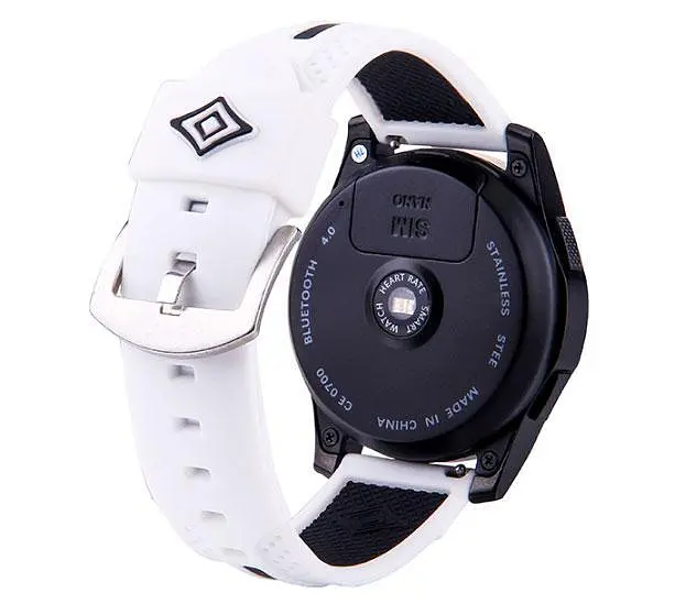 Силиконовый ремешок Primo Dart для часов Huawei Watch GT 2/GT Active 46 мм White Black - фото 2