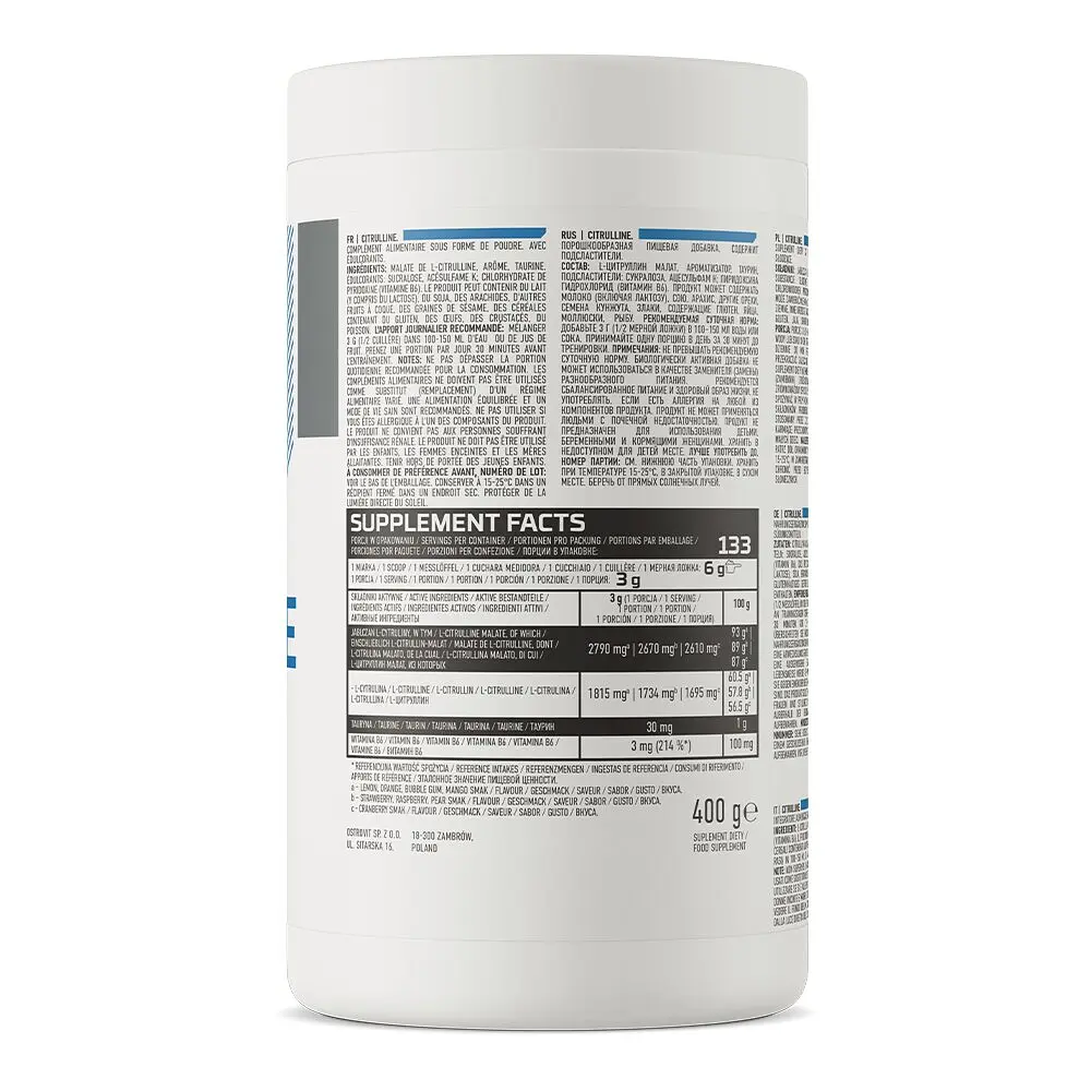Амінокислота OstroVit Citrulline, 400 грам - Манго - фото 2