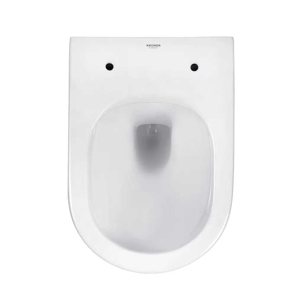 Унітаз підвісний Kroner Armada WHI513636 RIMLESS безобідковий з сидінням Slim Duroplast / Soft-close / Quick relase (KA513636WHIR), Білий - фото 8