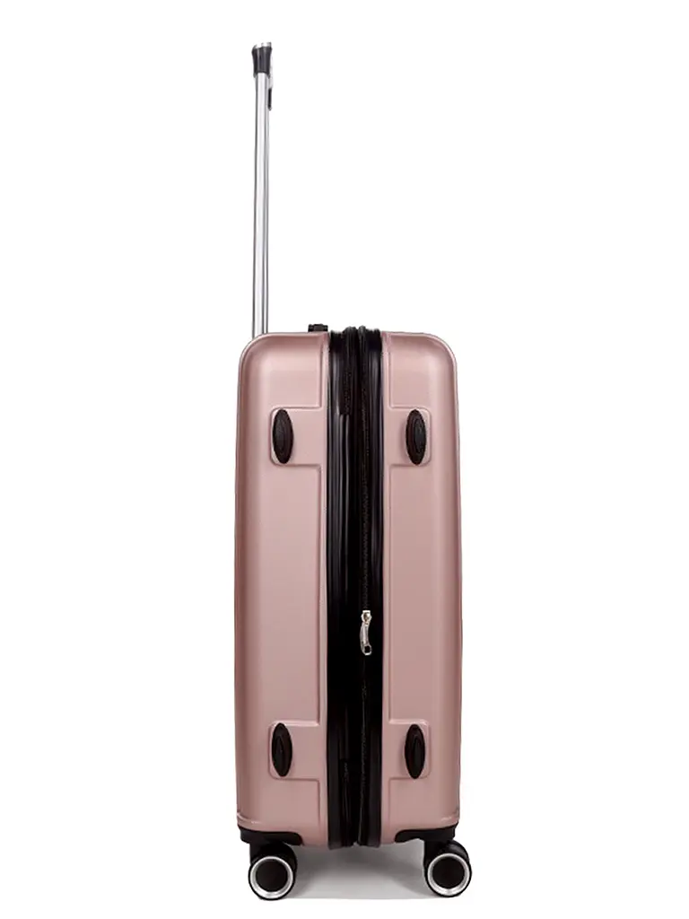 Валіза полікарбонат середній (M) Airtex 623 70л 66x42x26см Рожеве золото (Rose gold) - фото 4