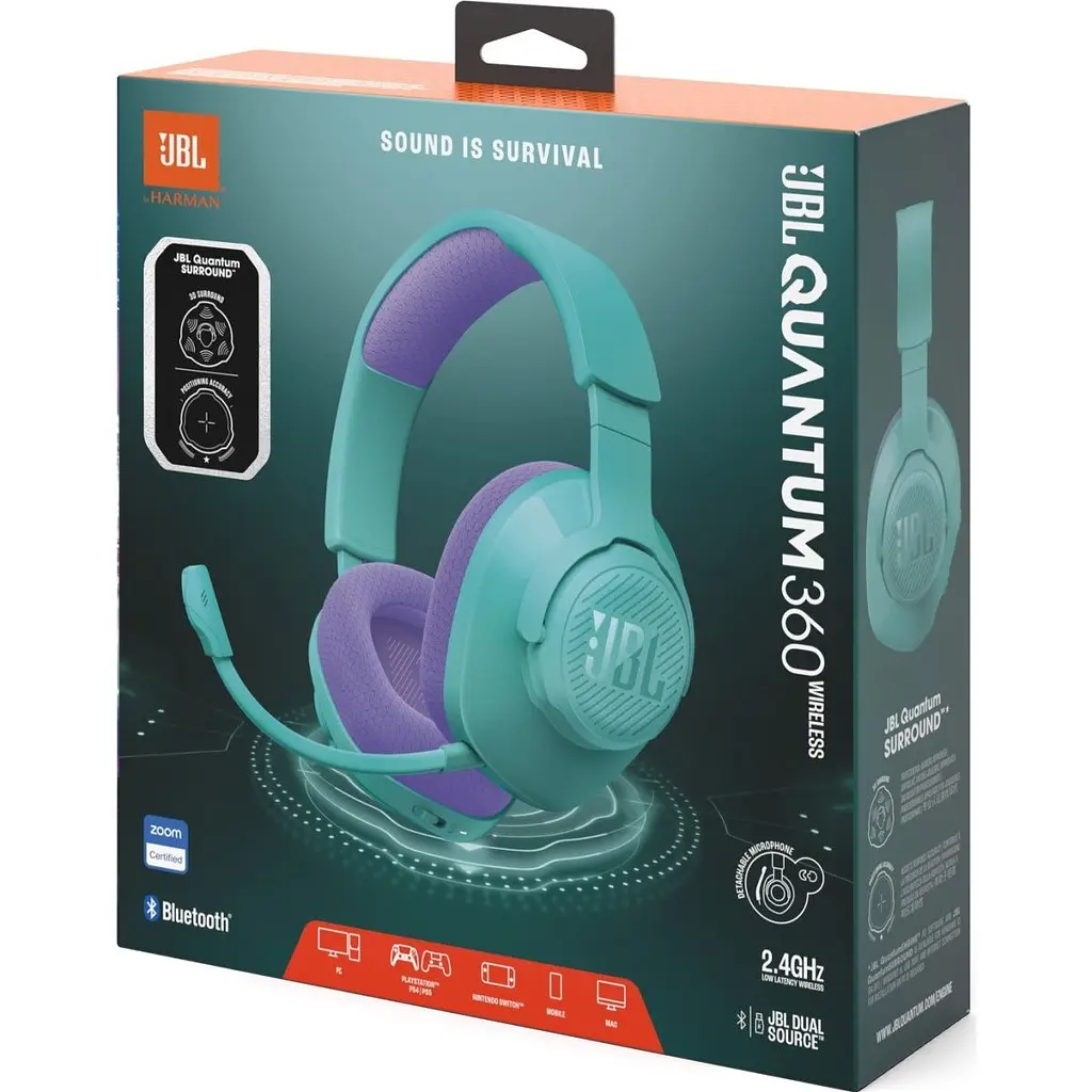 Ігрові навушники JBL Quantum 360 Cyan (JBLQTUM360CYN) [130742] - фото 7