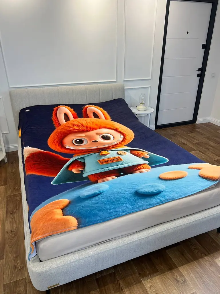 Плед 3D Лабубу №9 160×200 см м’який плюшевий подарунковий - фото 2