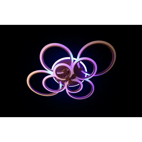 Люстра світлодіодна з пультом Linisoln 1888-8 CF LED 3 COLOR Dimmer - фото 3