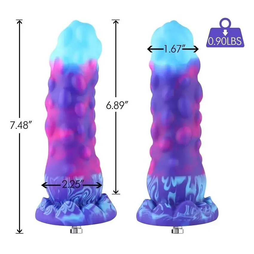 Фалоімітатор Hismith 7.48″ Silicone Dildo HSA138 Monster Series система KlicLok для секс-машин - фото 2