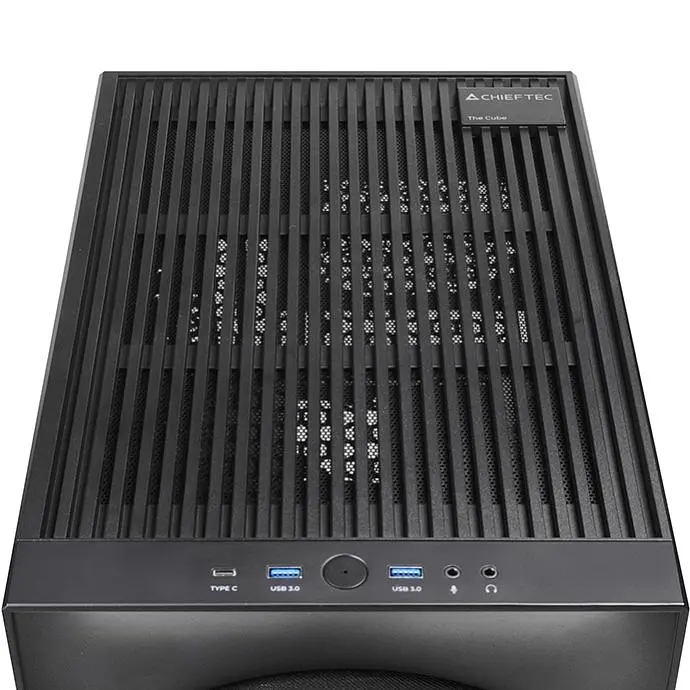 Корпус Chieftec THE CUBE CI-03B-OP, без БЖ, fan 20 см, mATX, Black (CI-03B-OP) - фото 8