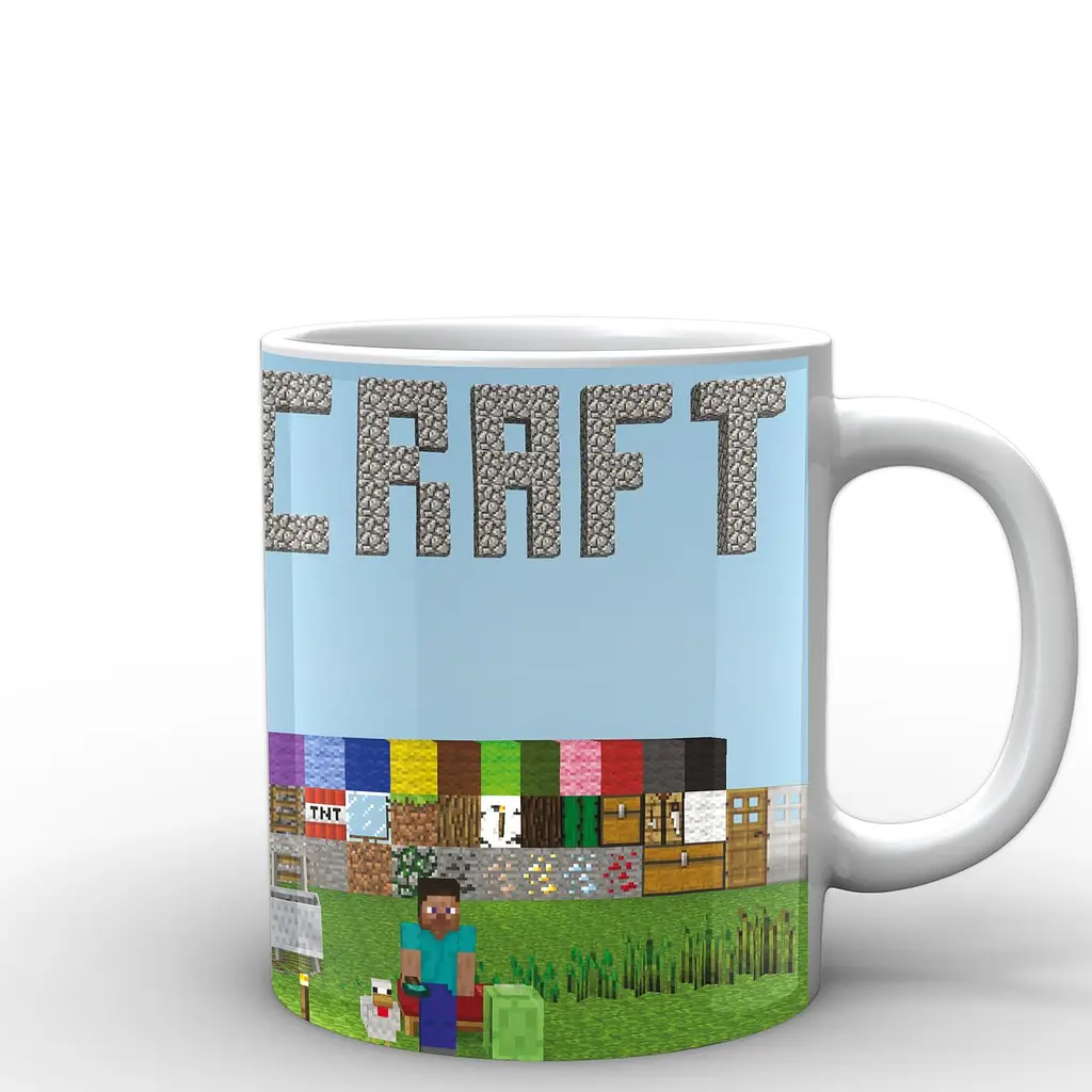 Кухоль GeekLand Minecraft Майнкрафт постер MС.02.030 330 мл білий - фото 2