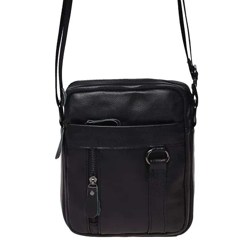 Чоловіча шкіряна сумка Borsa Leather K11169a-black - фото 2