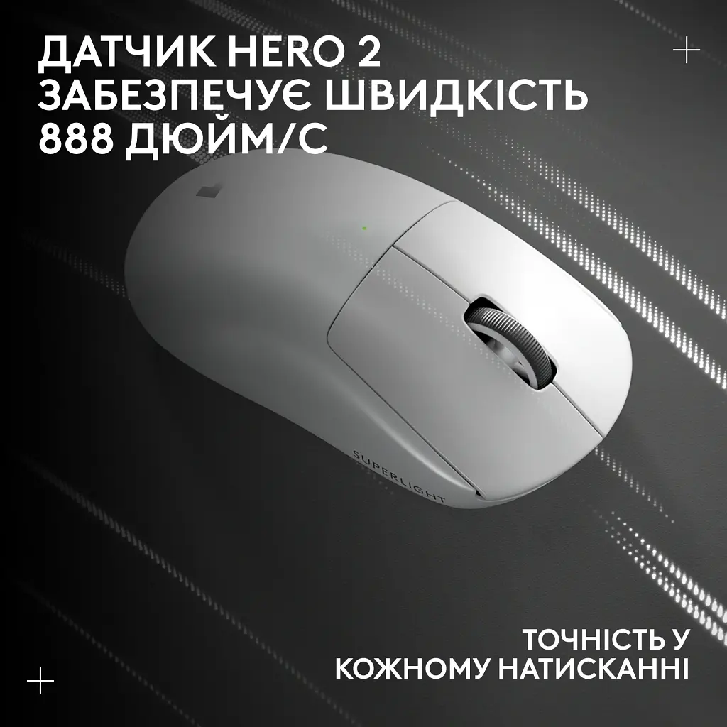 Мишка Logitech G Pro X Superlight 2 Lightspeed Wireless White (910-006638) - фото 12