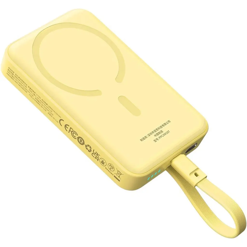 Зовнішній акумулятор Baseus Magnetic Mini 10000mAh 30W Yellow (P1002210BY23-00) [152270] - фото 2