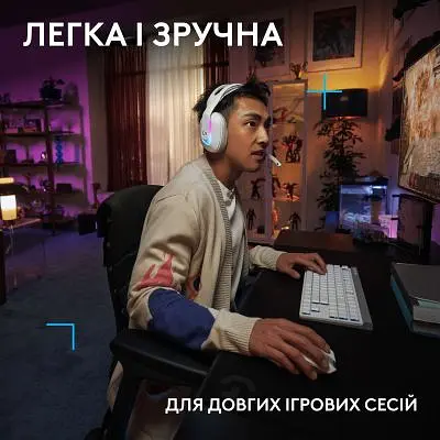 Навушники Logitech G522 Lightspeed Wireless Gaming Headset White (981-001550) - фото 8