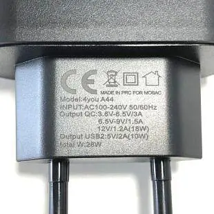 МЗП 4you A44 (total 28W(10+18), 5A(2+3), Fast Charger QC 3.0, 2USB) black - фото 3