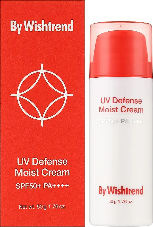 Увлажняющий солнцезащитный крем с пантенолом By Wishtrend UV Defense Moist Cream SPF 50+ PA++++ 50 г - фото 2