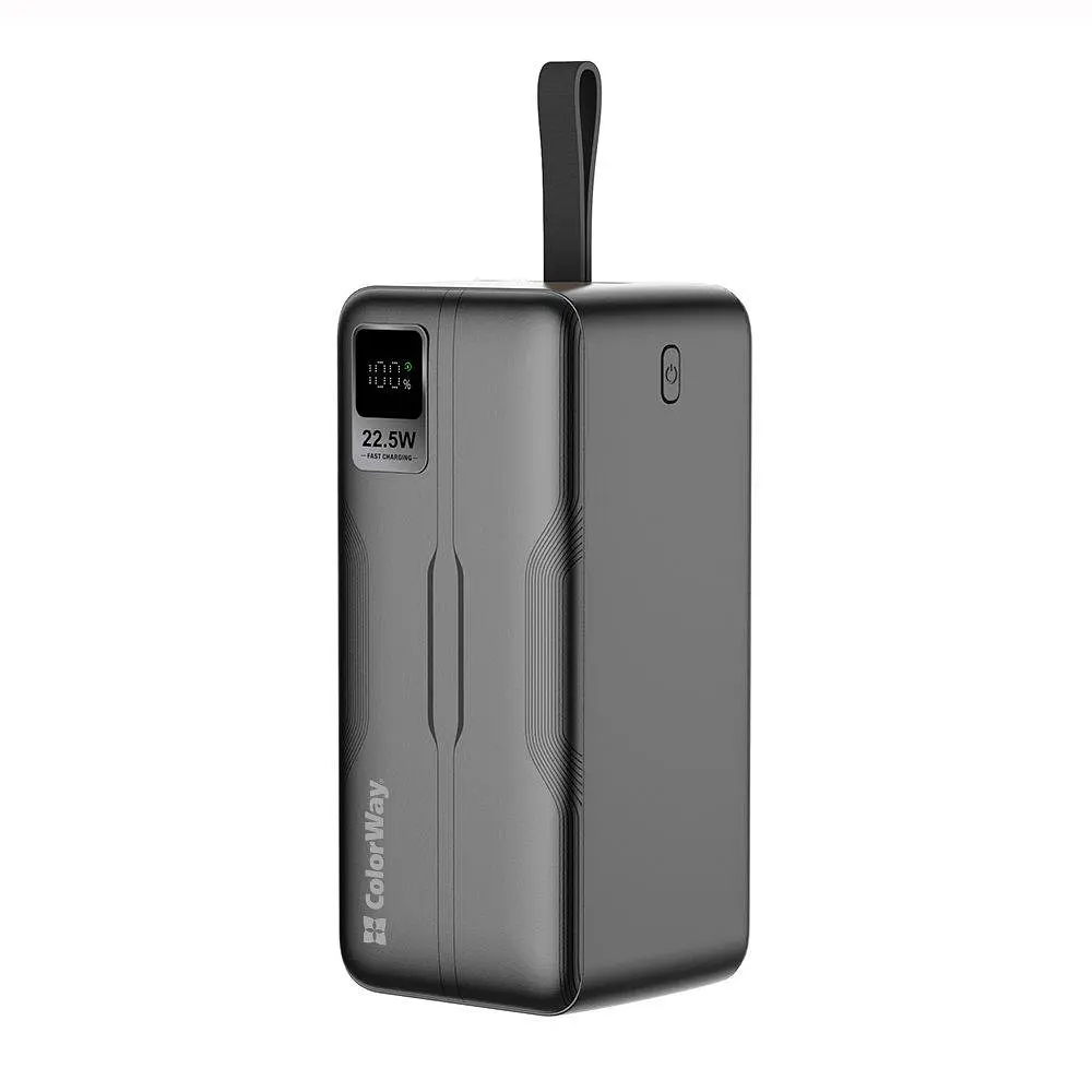 Універсальна мобільна батарея ColorWay Digital Display 50000mAh Чорний (CW-PB500LPC5BK-PDD)