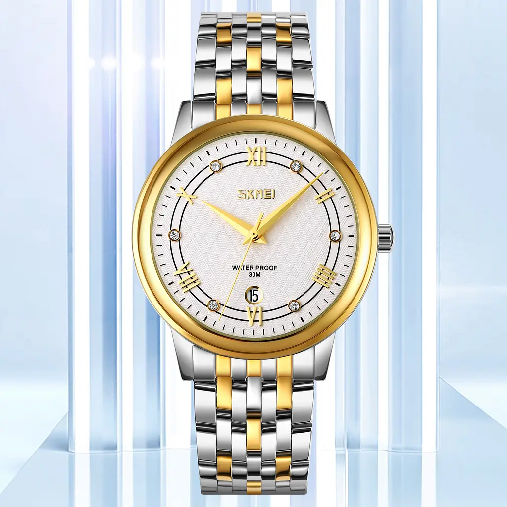 Наручные часы мужские 9272TGDSI-B Gold/Silver-Silver Men Skmei acs0029817 - фото 4