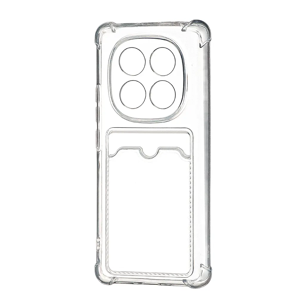 Чохол Clear Pocket Case Xiaomi Redmi Note 14 Pro 4G Прозорий