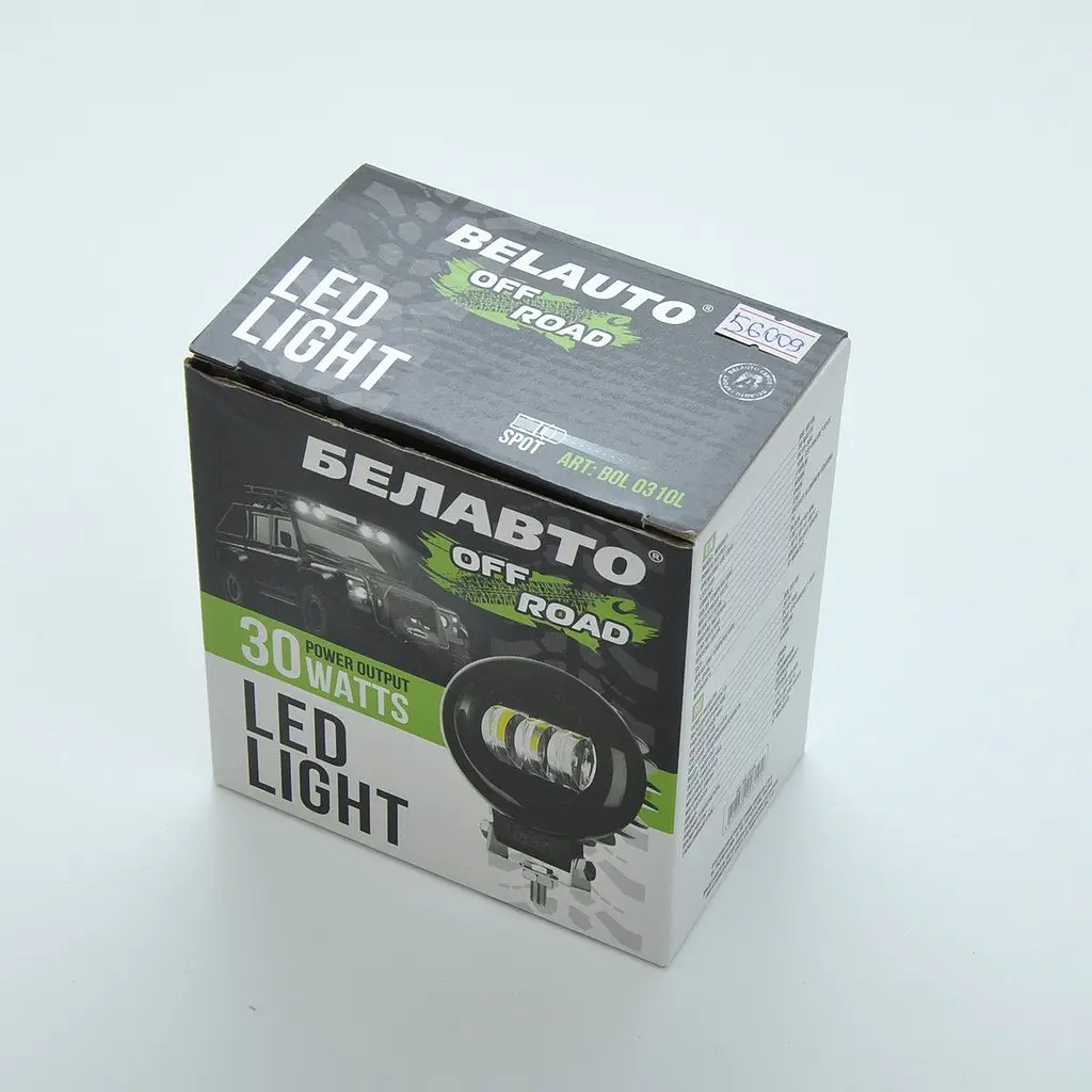 Додаткова LED фара BELAUTO 30W (10W x 3) 10-30V Ø 116x60 mm / 2700Lm Далека 1 шт. (BOL0310L Spot) - фото 3