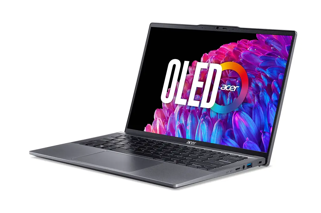 Ноутбук Acer Swift Go 14 SFG14-63 14' 2.8K OLED, AMD R7-8845HS, 32GB, F1TB, UMA, Lin, сірий (NX.KYLEU.005) - фото 2