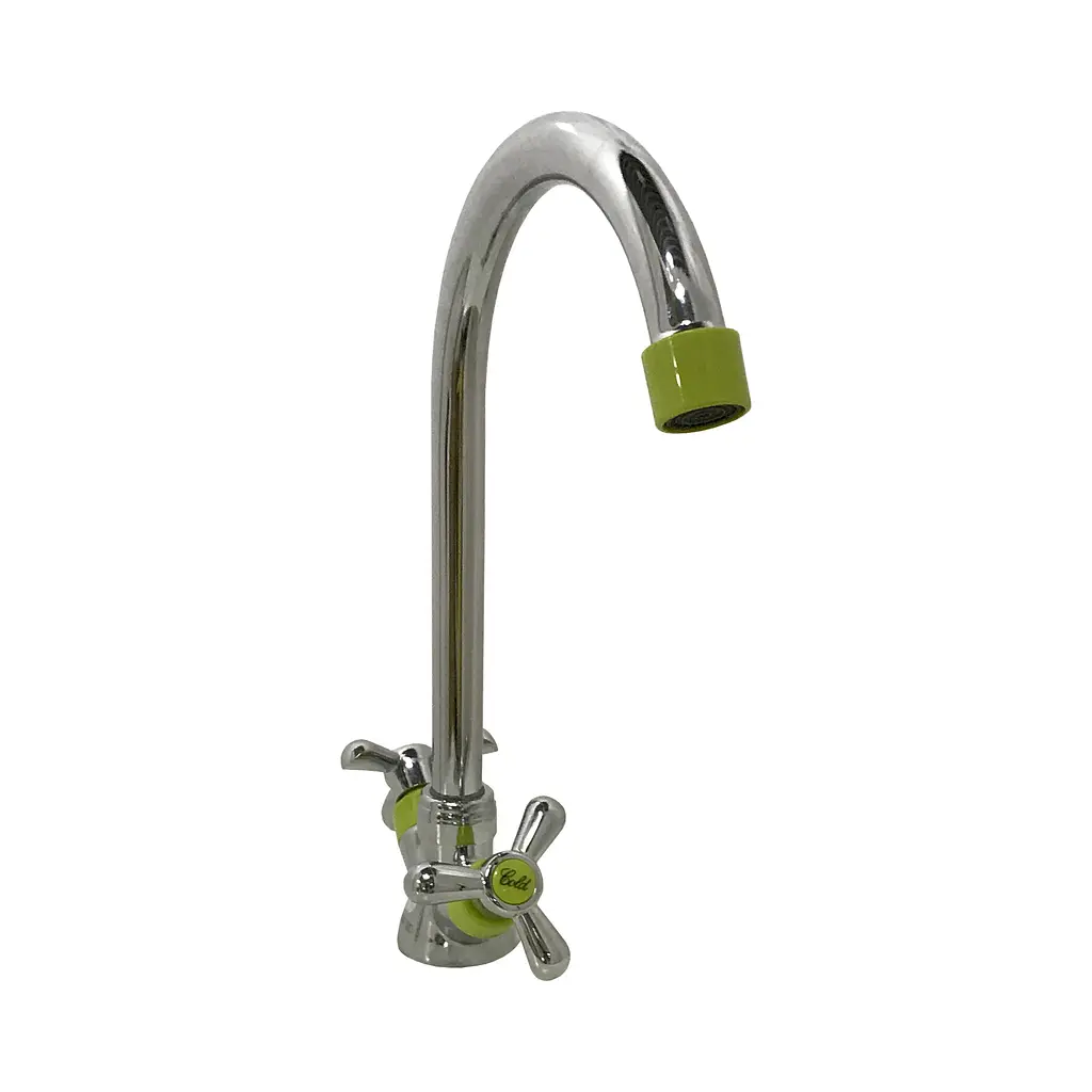 Змішувач для кухні Domino DK-H1-2N-Green Хром - фото 4