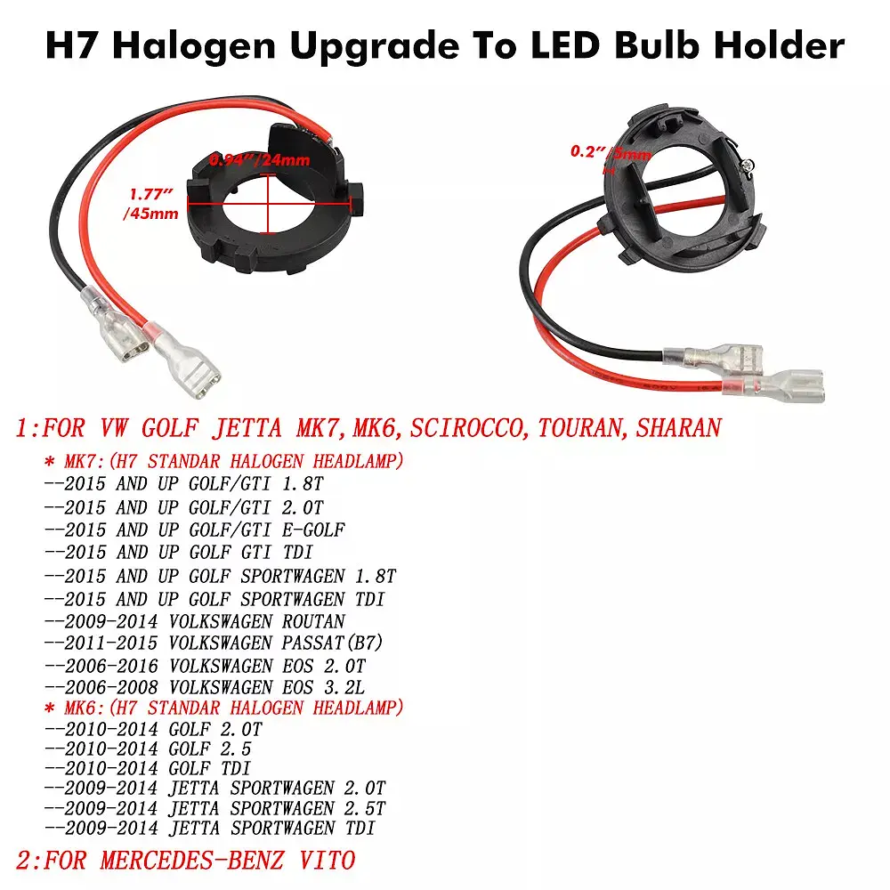 Адаптер для встановлення LED ламп Н7 PL-D114 (Aslant Angle) - фото 5
