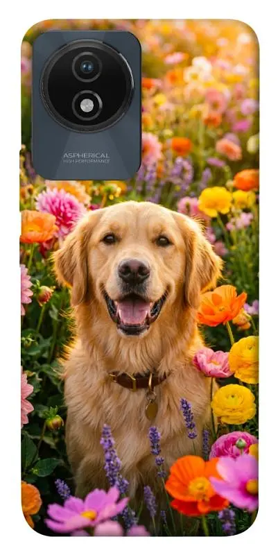TPU чохол Demsky Flowery labrador для Vivo Y02