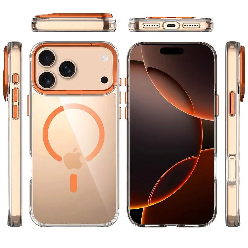Чохол Epik TPU Space Case Apex with MagSafe для Apple iPhone 17 Pro Max (6.9) Papaya - фото 3