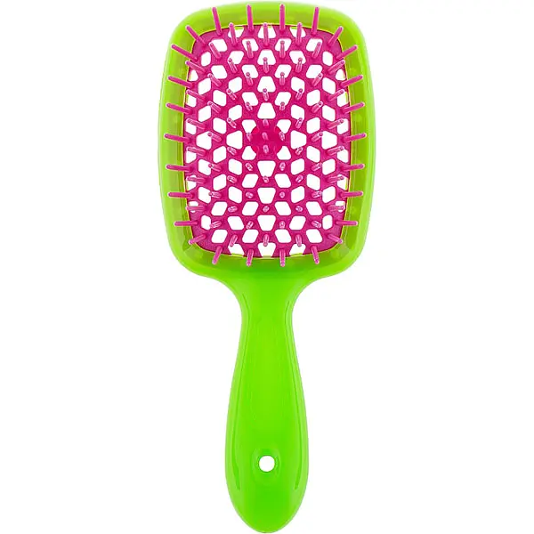 Щітка для волосся салатова з малиною Superbrush Janeke