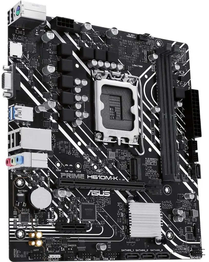 Материнська плата ASUS PRIME H610M-K (PRIME H610M-K) (Socket 1700, Intel H610, Micro-ATX) - фото 2