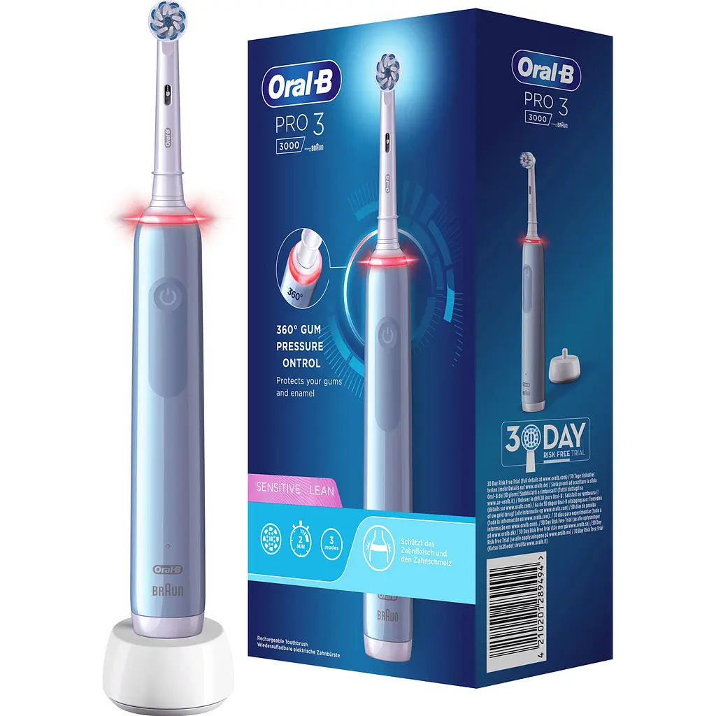 Електрична зубна щітка Oral-B Pro 3 3000 Sensitive Blue (D505.513.3) [104069] - фото 3