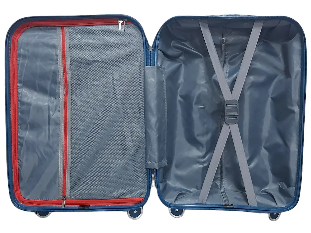 Валіза мала S+ з поліпропілену Milano bag 0305 52л Морська хвиля - фото 4