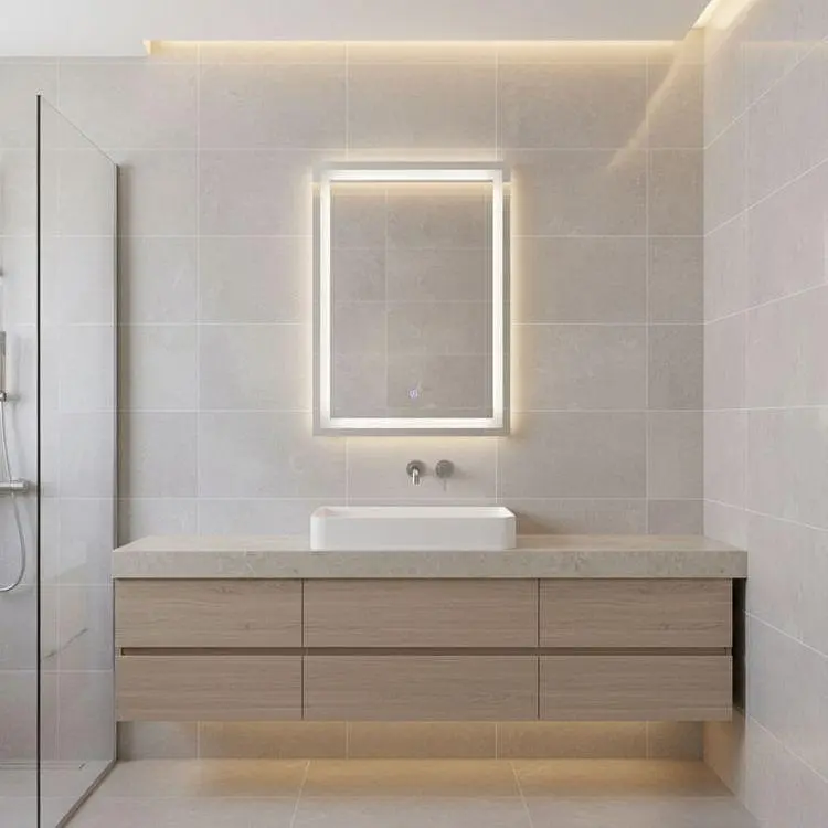 Прямокутне дзеркало ModernHome з LED-підсвічуванням (50х70 см) - фото 3