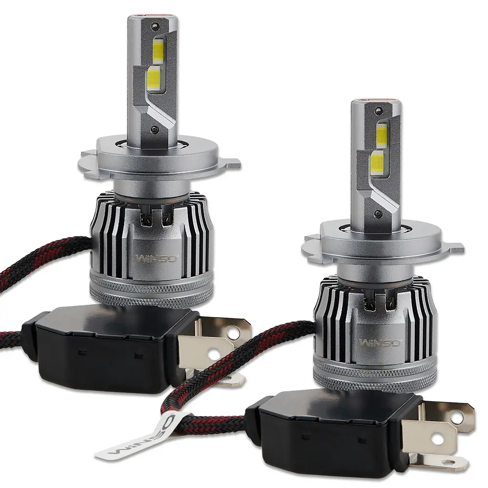 Автолампа Winso LED H4 12/24V 90Вт 7000Лм 6500K CSP3970 2 шт. (797400) - фото 3