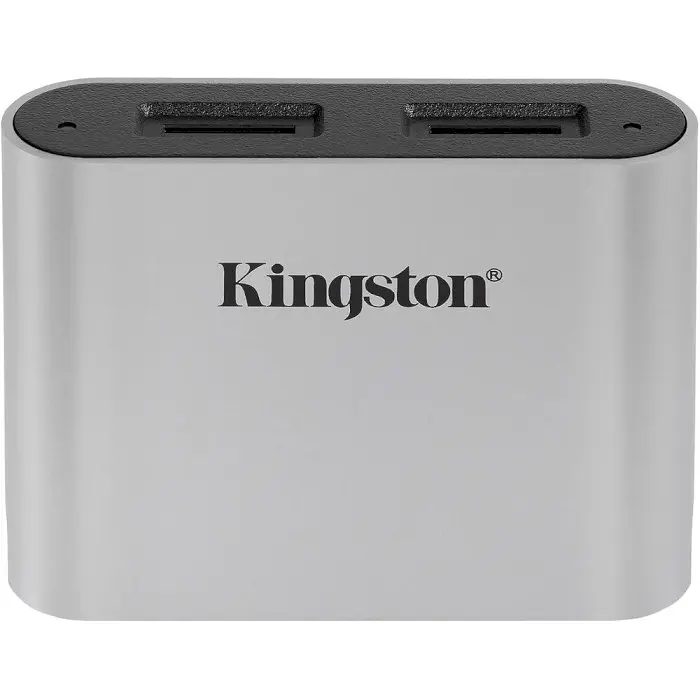 Кардрiдер Kingston iдер Workflow Dual-Slot microSDHC/XC UHS-II Card Reader (WFS-SDC) - фото 2