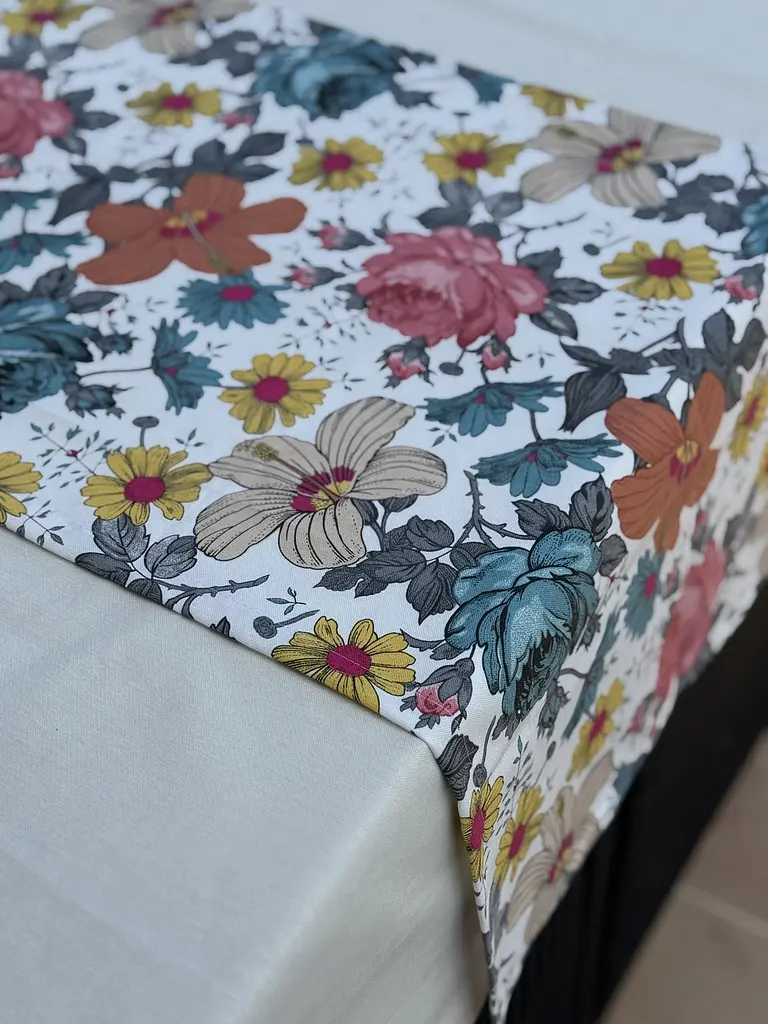 Ранер доріжка Ecotton DUCK 45x170 см для обіднього столу водовідштовхувальна в квітках (25123) - фото 10