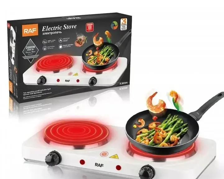 Плита электрическая 2 конфорки XPRO RAF 8021A Черный (MER-15298_537) - фото 3