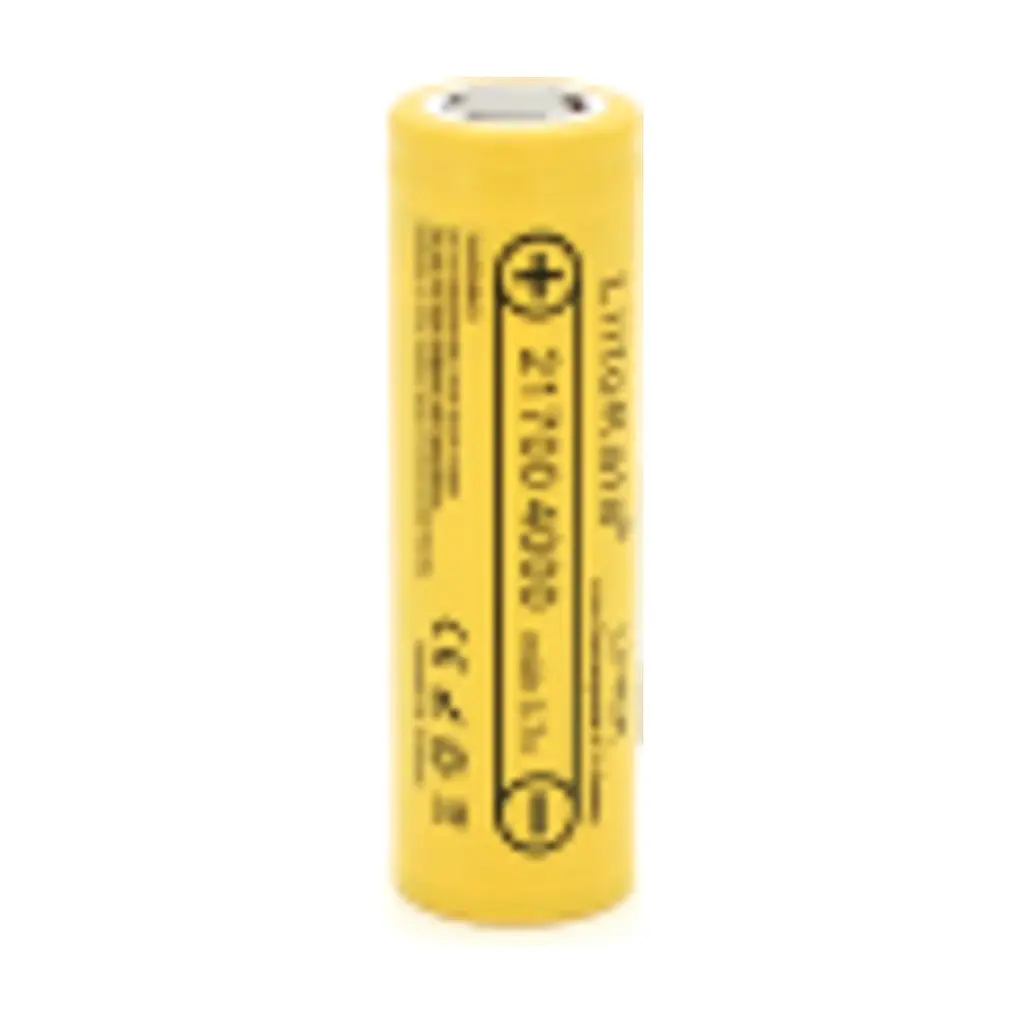 Акумулятор 21700 4000mah (4000-4300mah), 25A, 3.7V (2.5-4.2V), Yellow, PVC BOX Liitokala (Lii-40A / 23385) - фото 2