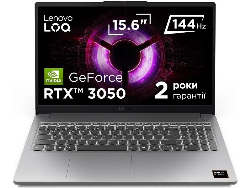 Ноутбук Lenovo LOQ 15ARP10E Luna Grey (83S000ERRA)