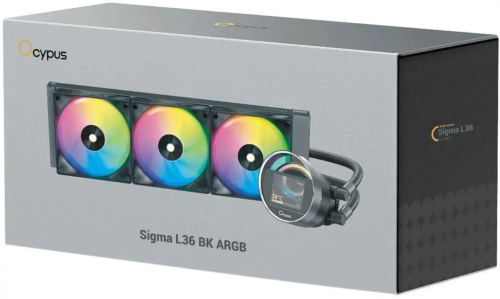 СВО Ocypus Sigma L36 BK ARGB 360мм Black (SIGMA-L36-BK3AAWWN00X-GL) U1 - фото 14