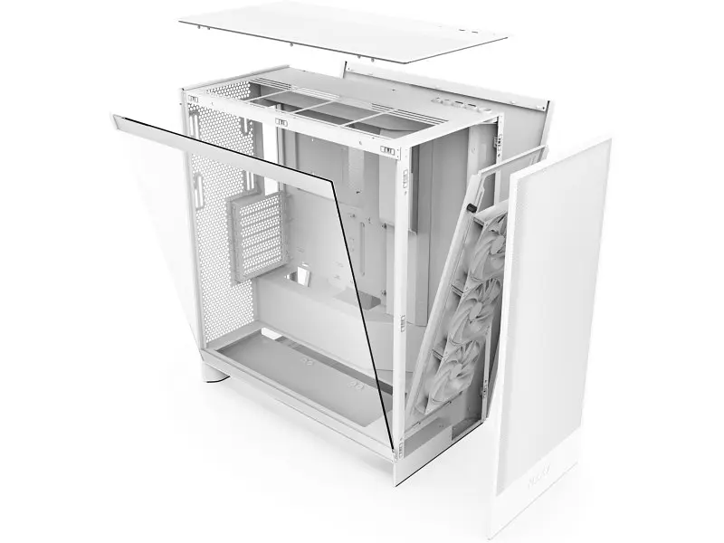 Корпус NZXT H7 Flow Mid White (CM-H72FW-01) - фото 3