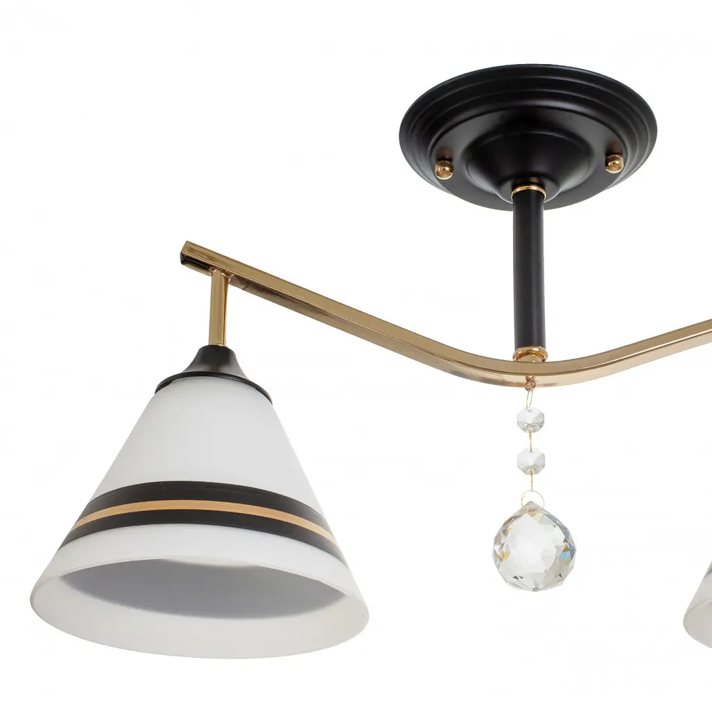 Люстра потолочная Brille в коридор E27 60W BK (LK-701S/2) - фото 5